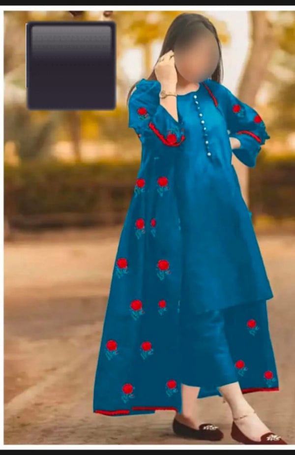 New  Rose Embroidered Gown Style