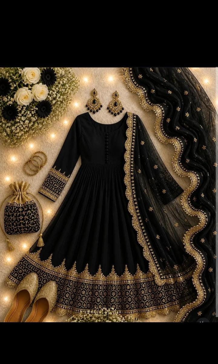 New 3pc Sequence Embroidery Maxi Collection