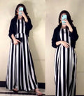🅽🅴🆆 🅰️🆁🆁🅸🆅🅰️🅻
Long Flare Zebra Printed Silk Maxi With Hand Stitched Button Pure Separate Cotton Koti 2Pcs