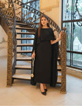 Cap Shawl with long body fitted Maxi 2pcs